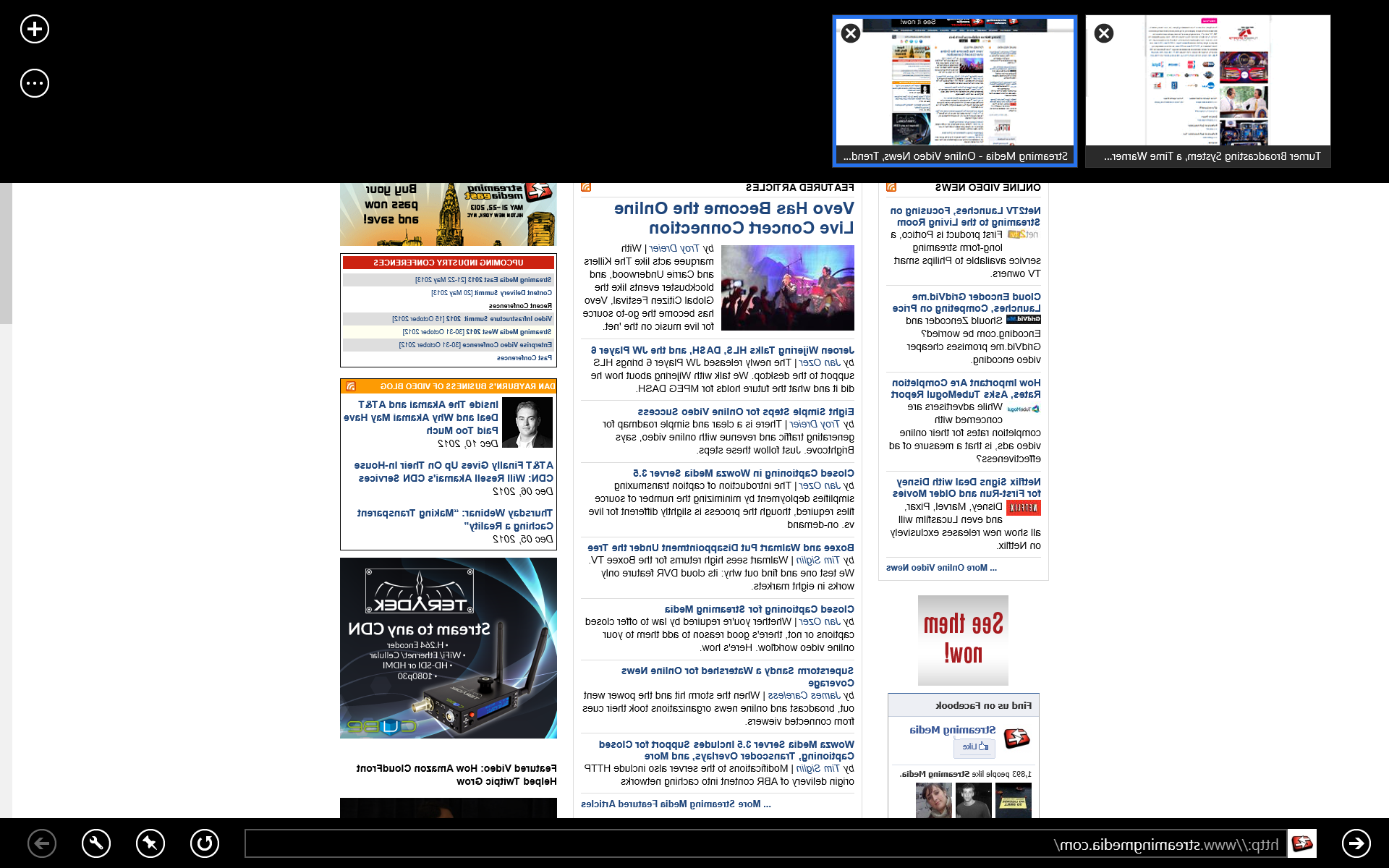 Internet Explorer 10 Metro View